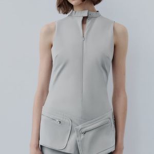 ZARA BELTED SHORT DRESS WITH POCKETS